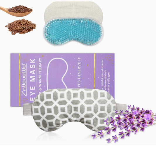 2 in 1 Heated/Ice Eye Mask Lavender & Flaxseed
